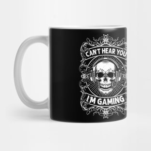 Can't Hear You I'm Gaming Funny Vintage Retro Gamer Gift Headset Mug